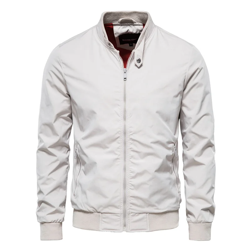 Men's Stand-Collar Zip Bomber Jacket - product view 4