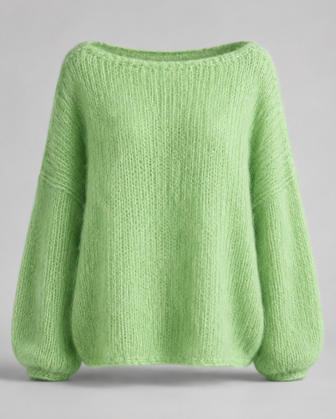 Oversized Mohair Knit Sweater - back