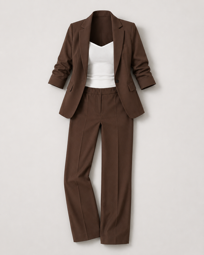 Tailored Two Piece Blazer Set - detail