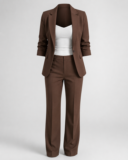 Tailored Two Piece Blazer Set - back