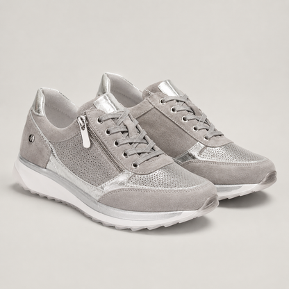 Metallic Zip Detail Sneakers - sole