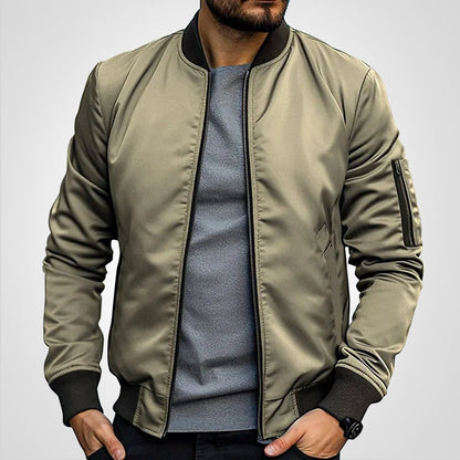 Men's Slim-Fit Zip Bomber Jacket - product view 4