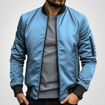 Men's Slim-Fit Zip Bomber Jacket - product view 6