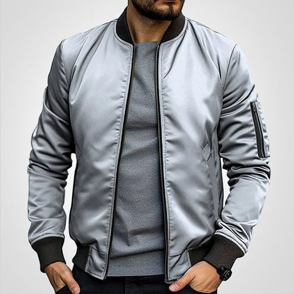 Men's Slim-Fit Zip Bomber Jacket - product view 7