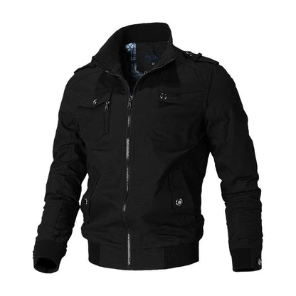Men's Military Multi-Pocket Bomber Jacket