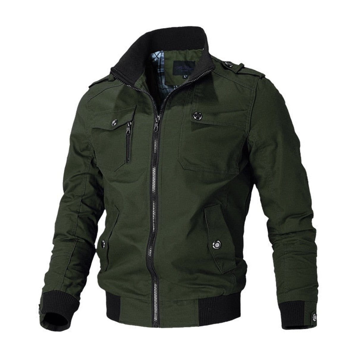 Men's Military Multi-Pocket Bomber Jacket - product view 3