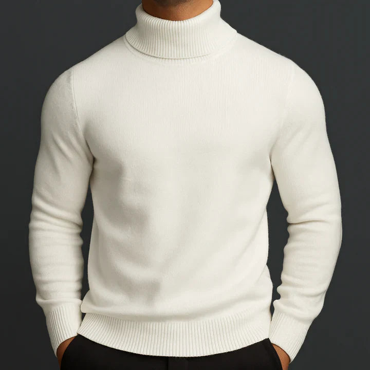 Men's refined turtleneck sweater