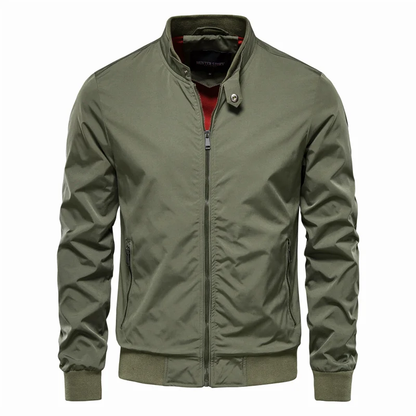 Men's Stand-Collar Zip Bomber Jacket - product view 2