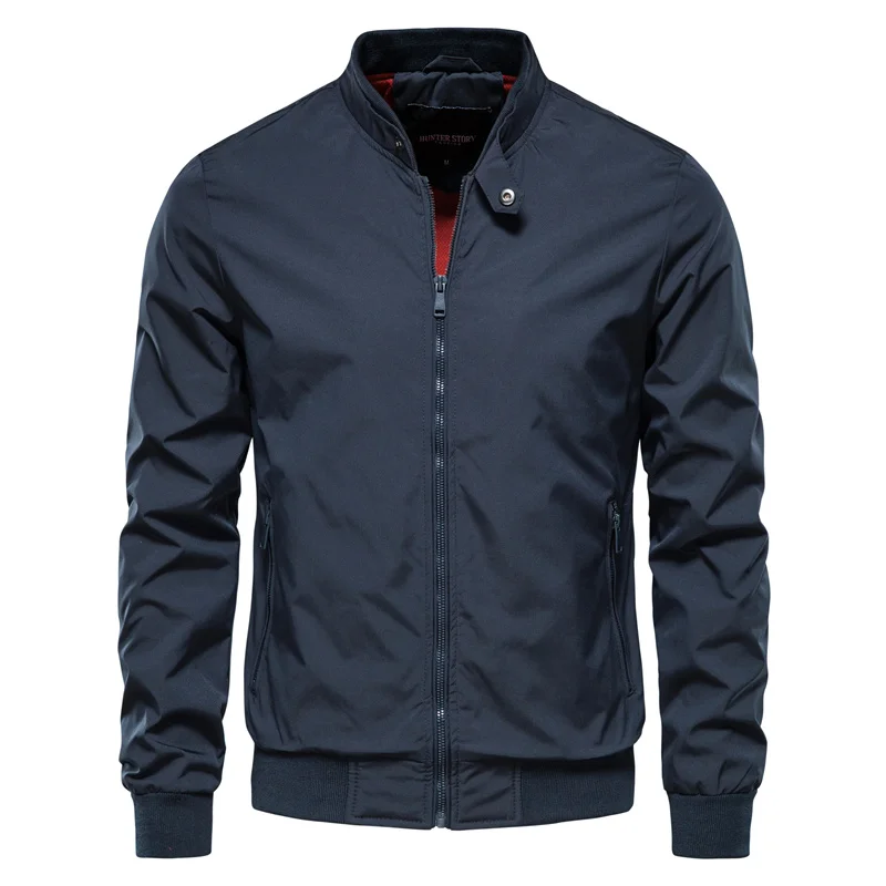 Men's Stand-Collar Zip Bomber Jacket - product view 3