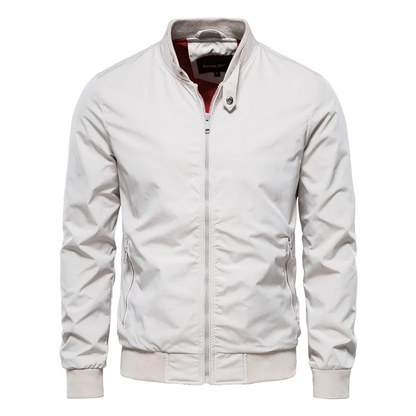 Men's Stand-Collar Zip Bomber Jacket - product view 4