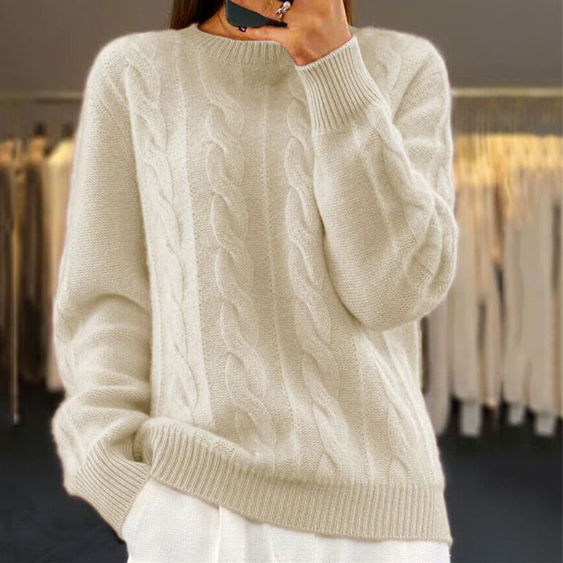 Warm Knitted Ladies Sweater - Bella product view
