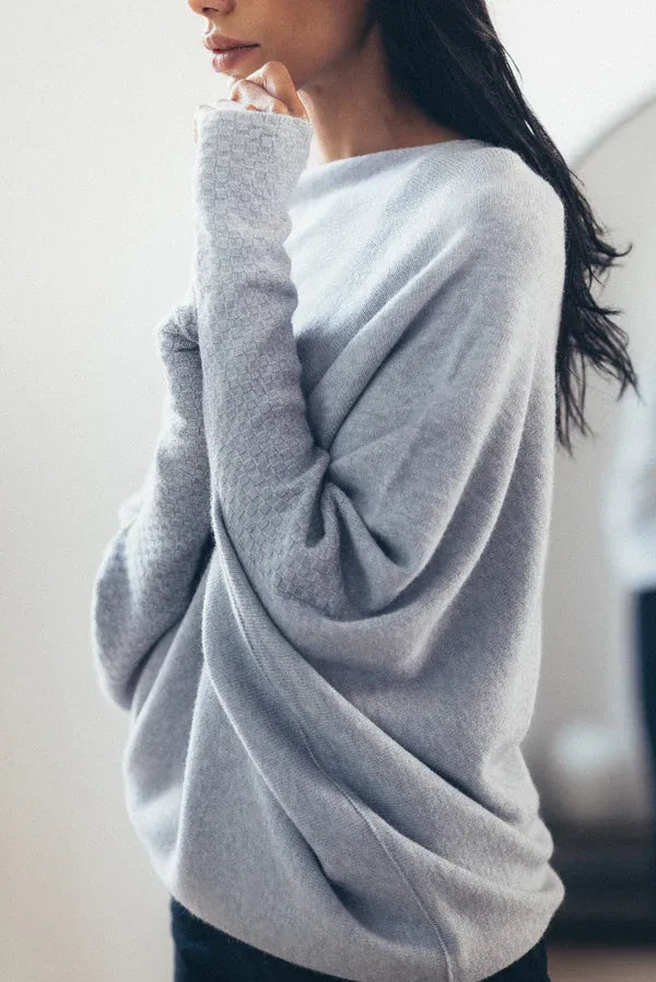 Asymmetric Oversized Women's Sweater - Sophia product view