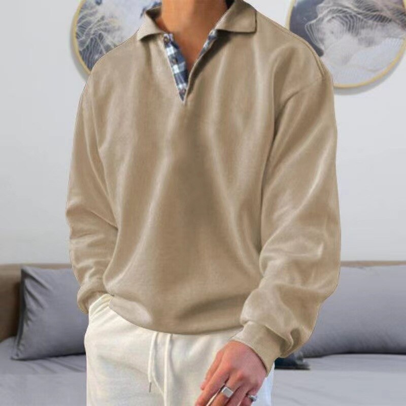 Lightweight men's autumn sweater with a loose fit – Benedikt product view