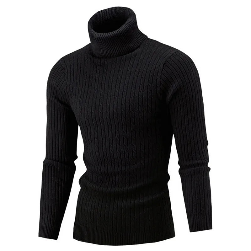 Men's Ribbed Turtleneck Knitwear product view