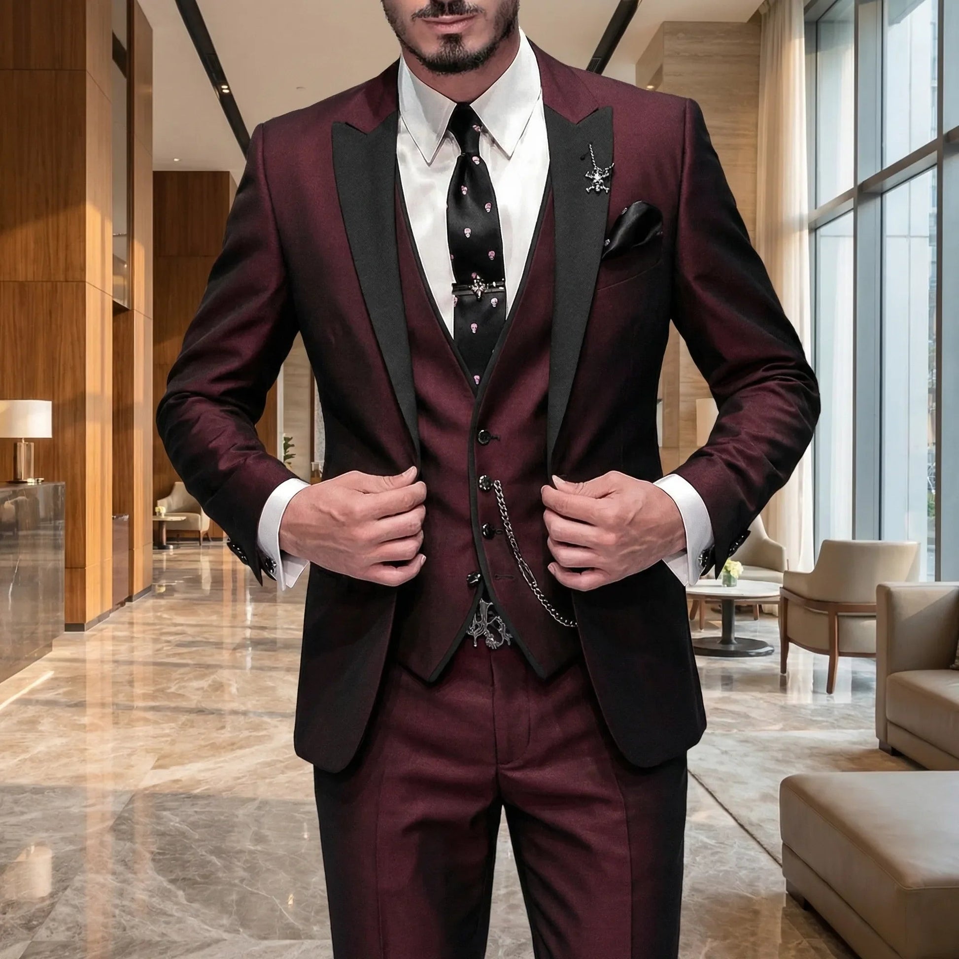 3-Piece Slim-Fit Formal Suit product view