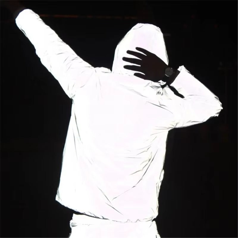 Reflective and Waterproof Unisex Rain Jacket - LumiSafe product view