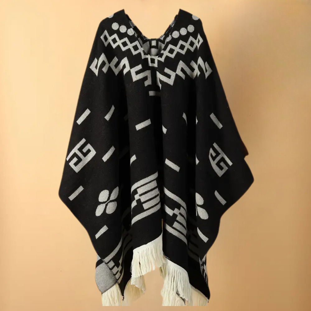 Warm Poncho for Men - Kael product view