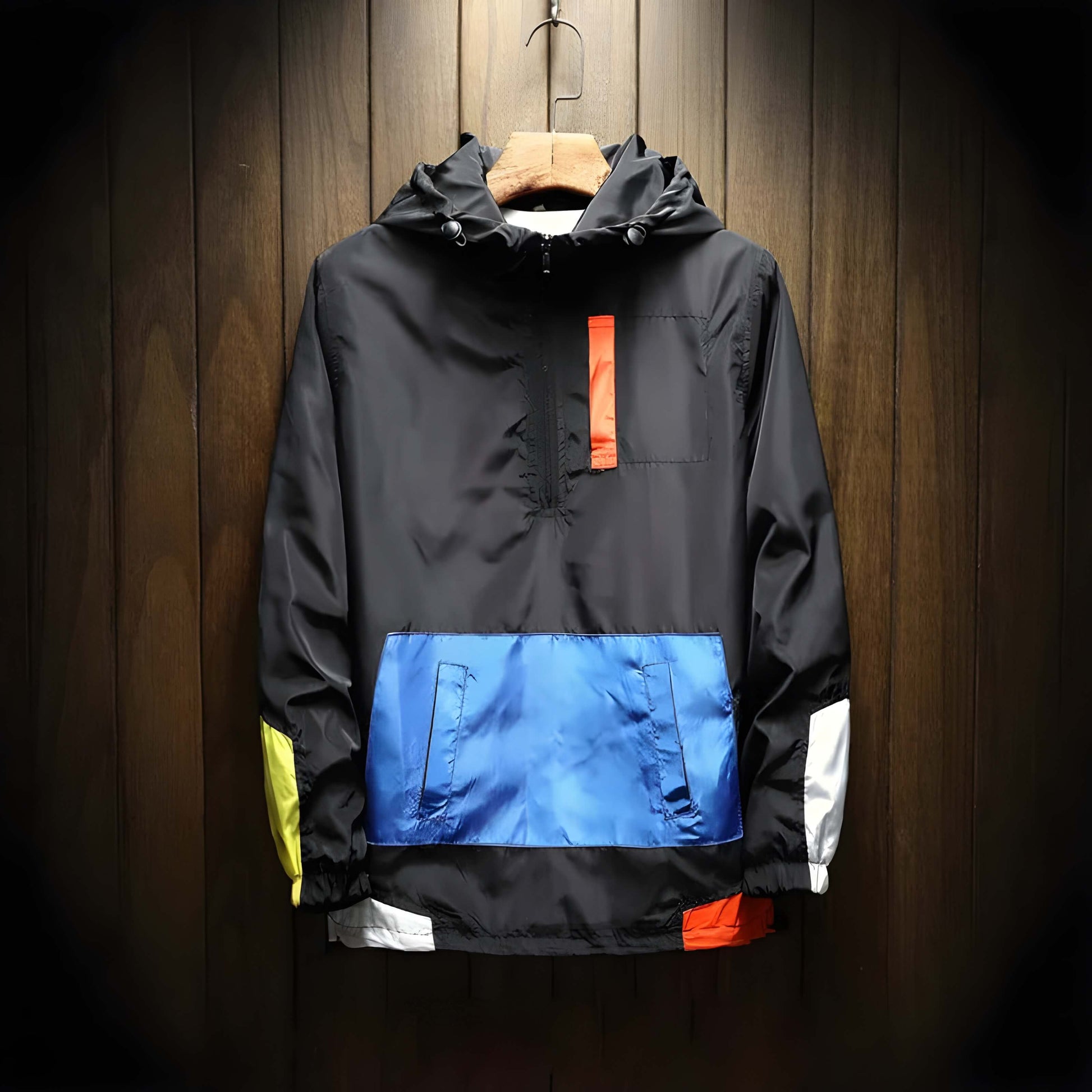 Half-Zip Hooded Windbreaker Jacket product view