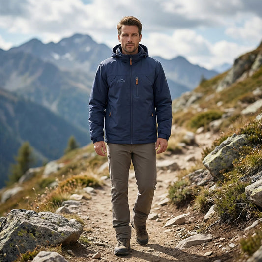 Durable hiking jacket with multiple pockets product view
