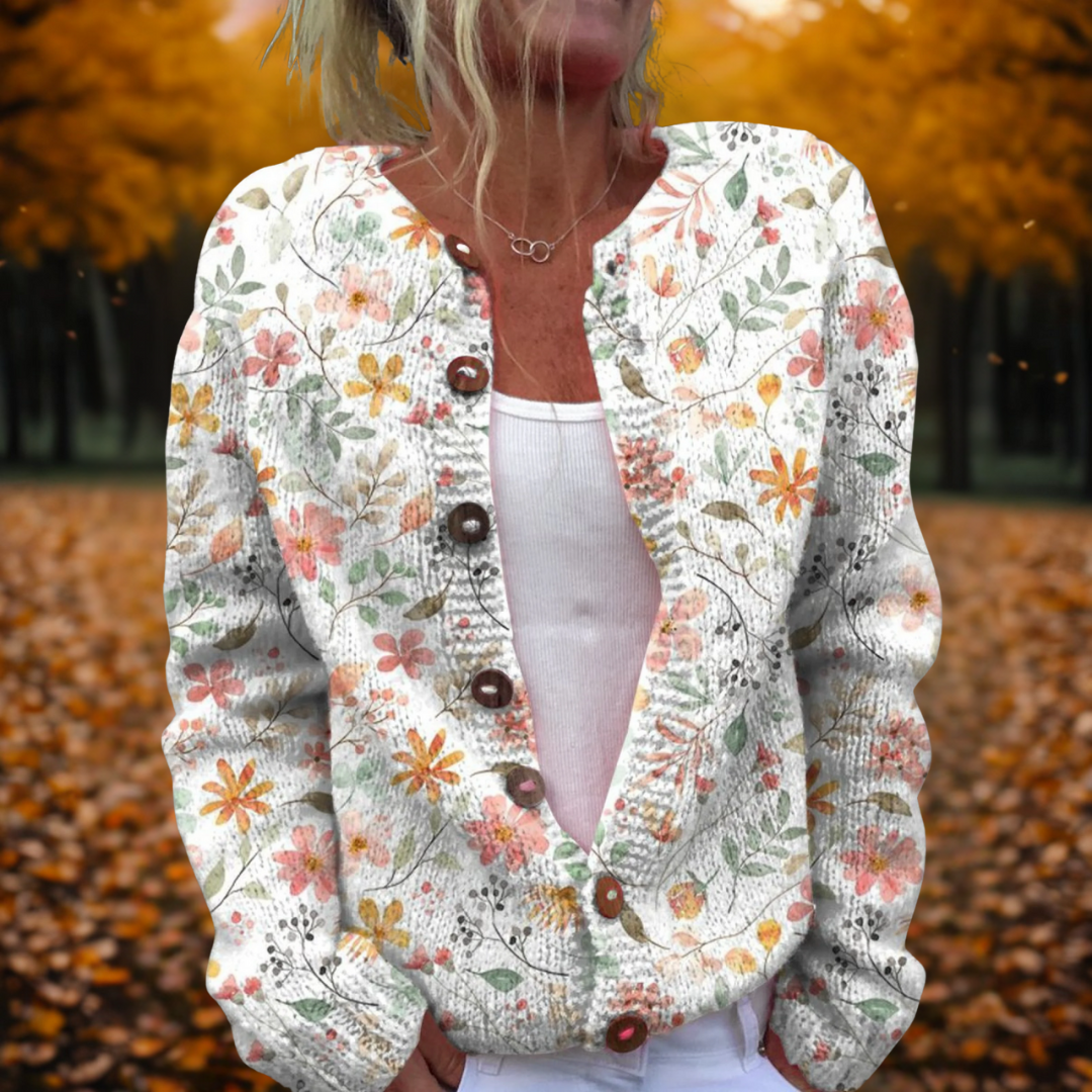 Flowers Print Cardigan product view